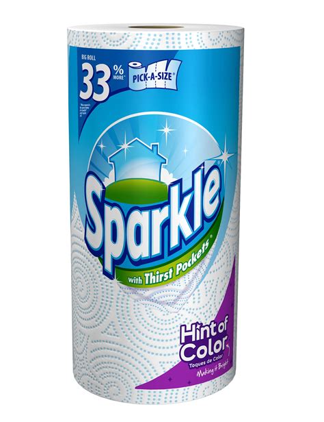 Sparkle Pick-a-Size Hint of Color Big Roll Paper Towels - Shop Paper Towels at H-E-B