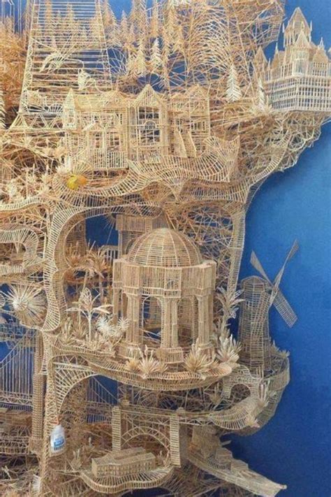 Toothpicks | Unique art, Art, Toothpick sculpture