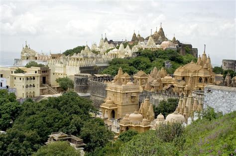 PALITANA-City of Temples. The Jain Temples on Mount Shatrunjaya Near ...