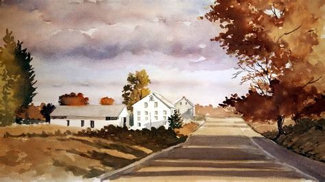 Painting : "Country Road in the Fall" (Original art by Jerry L. Gadd)