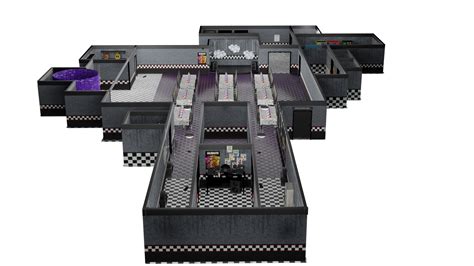 Fnaf 1 Map Complete Model - TurboSquid 1831780