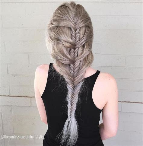 20 Magical Ways to Style a Mermaid Braid | Fish tail braid, Mermaid ...