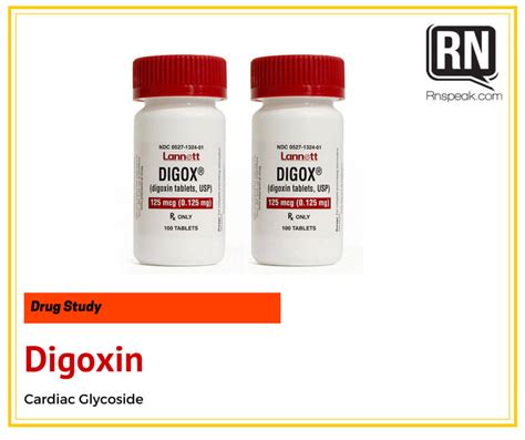 Digoxin Drug Study And Nursing Consideration [Lanoxin]