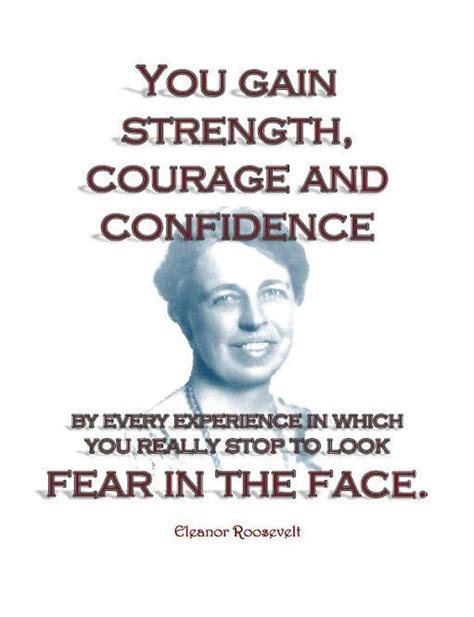 Strength print Eleanor Roosevelt quote printable Courage | Etsy