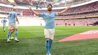 Dazzling Gundogan double delivers Manchester City derby day Emirates FA Cup glory