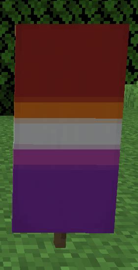 Lesbian Pride Banner | Minecraft banner designs, Minecraft banners ...