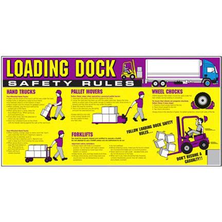 Loading Dock Safety Rules Wall Graphic