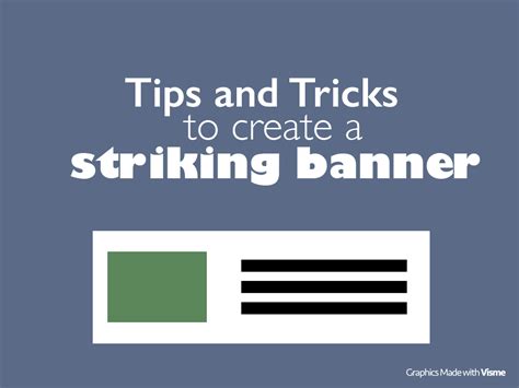 How to create a good banner for website or blogs | Visual Learning Center by Visme