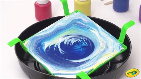 Crayola Paint Pour Art Set, Paint Pouring Tutorial || Crayola Product Demo - YouTube