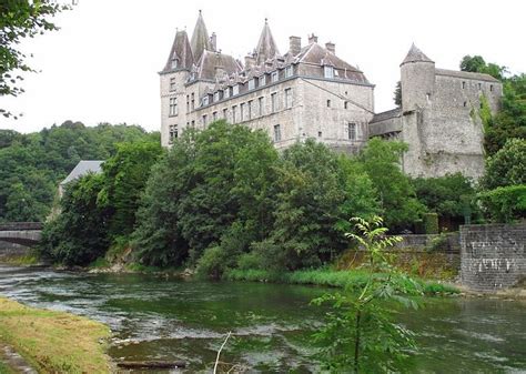 Durbuy castle over the Ourthe river, Province of Luxembourg, Belgium Gelding, Tower Bridge ...