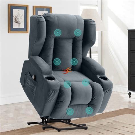 Buy BINGTOO Power Lift Recliner Chair with Massage and Heat, Electric ...