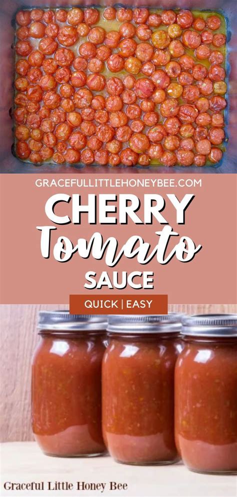Oven-Roasted Cherry Tomato Sauce (Freezer-Friendly!) | Recipe | Cherry tomato sauce, Cherry ...