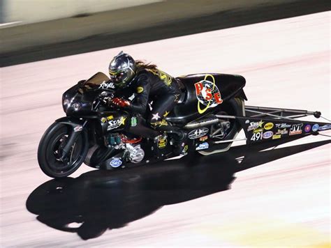 NHRA Pro Stock Motorcycle rider Angelle Sampey