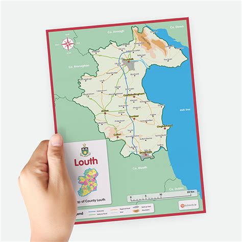 Louth A4 County Map | 4schools.ie