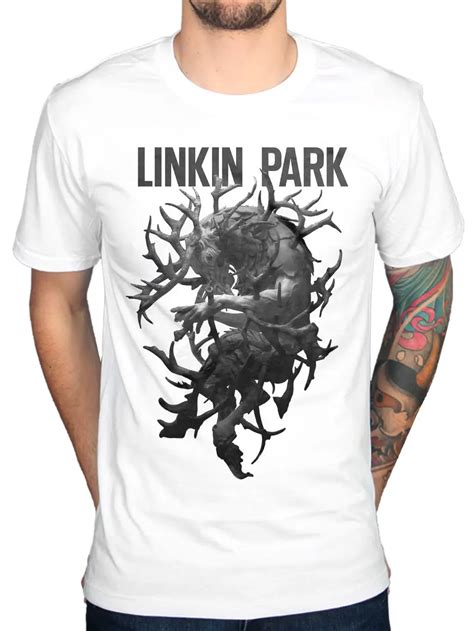 2017 Creative Linkin Park Antlers Graphic T Shirt Rock Band Punk Indie ...