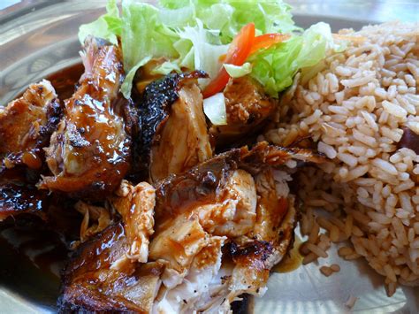 Eat Slurp Burp : Jerk chicken rice and peas