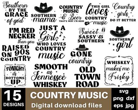 Country Music Svg, Country Music Png, Country Svg, Country Girl Svg, Country Song Svg, Digital ...