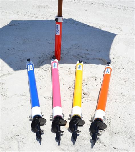 Beach Umbrella Sand Anchor AugBrella | AugHog Products Beach Umbrella Sand Anchors Sandbar ...