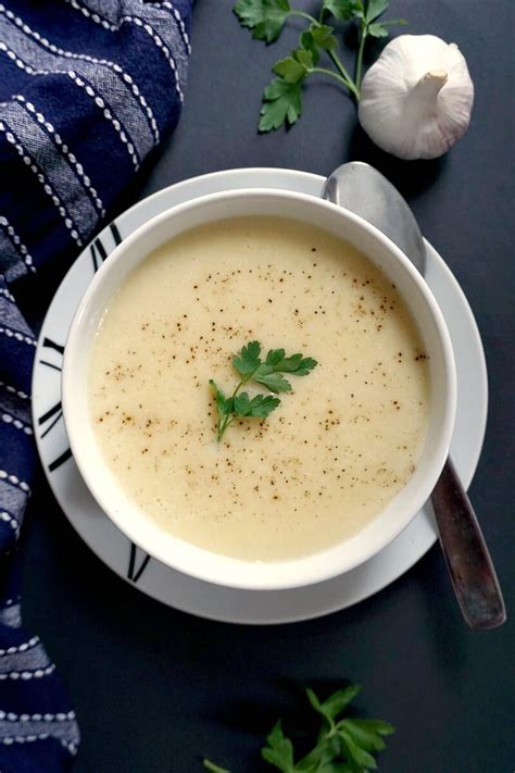 Easy Cream of Garlic Soup - My Gorgeous Recipes