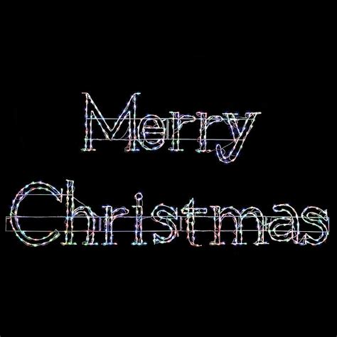 LED Multifunction Merry Christmas Sign | Frontgate