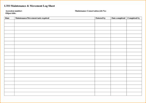 Maintenance Spreadsheet Template with regard to Example Of Preventive Maintenance Spreadsheet ...