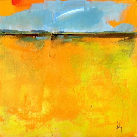 Semi-abstract landscape original painting Cirrus by PaulBaileyArt