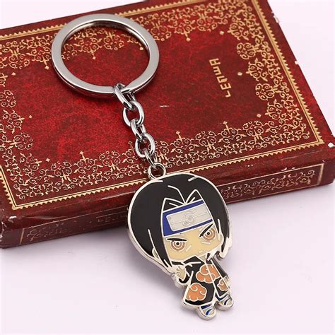 Aliexpress.com : Buy NARUTO Keychain Figure Uchiha Sasuke Itachi Key Ring Holder Chaveiro ...