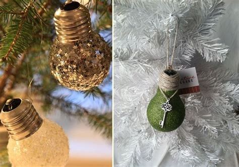 26 easy DIY Christmas ornaments made from light bulbs - 12thBlog