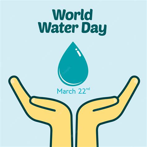 Premium Vector | World water day logo design template