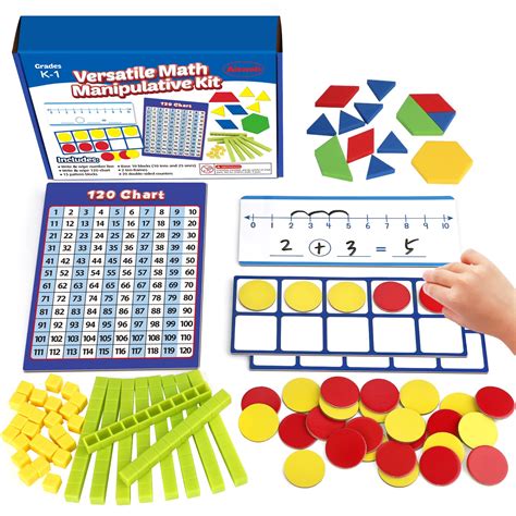 Buy Take Home Versatile Math Manipulatives Kit for Kids Grade K-3,With ...