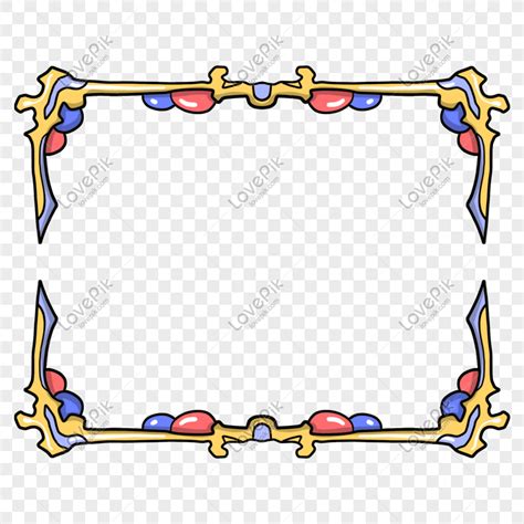 Yellow Game Border Illustration PNG Transparent And Clipart Image For ...