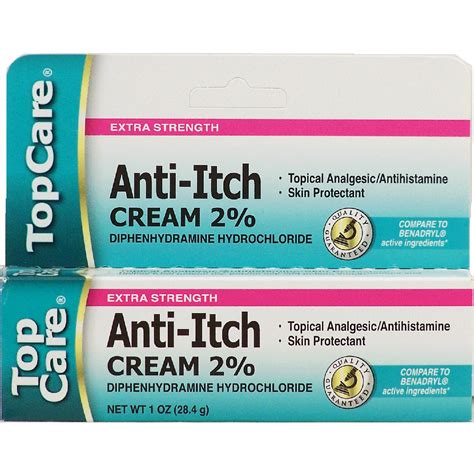 Top Care anti-itch cream 2 percent, topical analgesic/antihistamin1oz ...