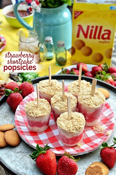 Strawberry Shortcake Popsicles Recipe | TidyMom