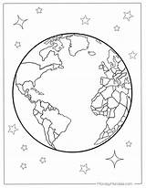 Earth Coloring Pages For Kids sketch template