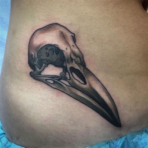 mike_curatello_tattoos:raven-skull