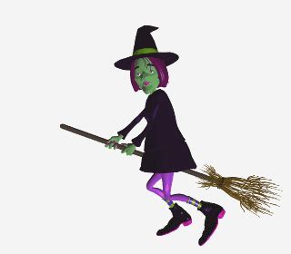 Wayne's Animated GIF Collection - Halloween - Witches 1