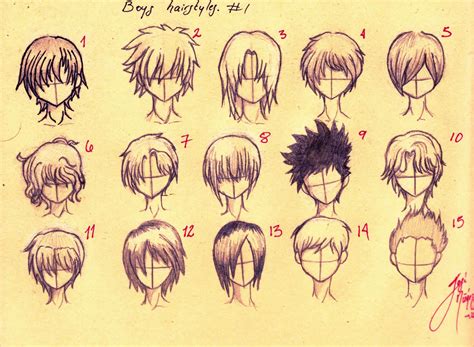 Anime Guy Hairstyles Drawing at GetDrawings | Free download