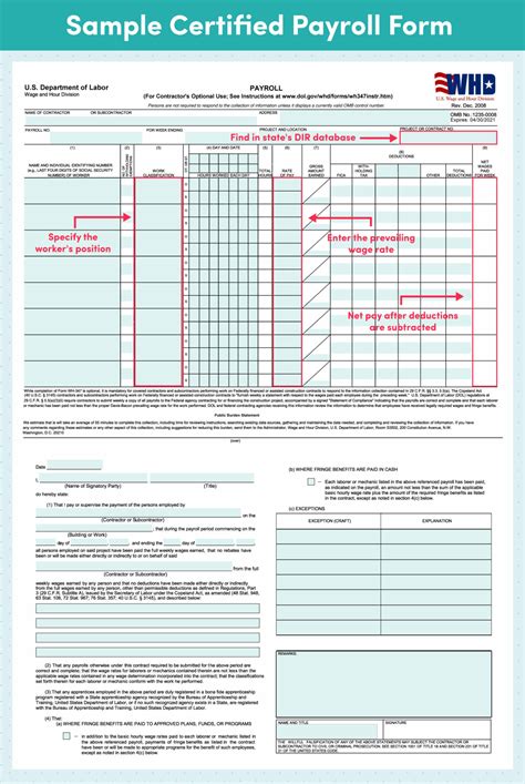 Nj Certified Payroll Fillable Form - Printable Forms Free Online