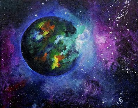 Earth Inspired Spacescape 60.22 Painting by Cheryl Nancy Ann Gordon - Fine Art America