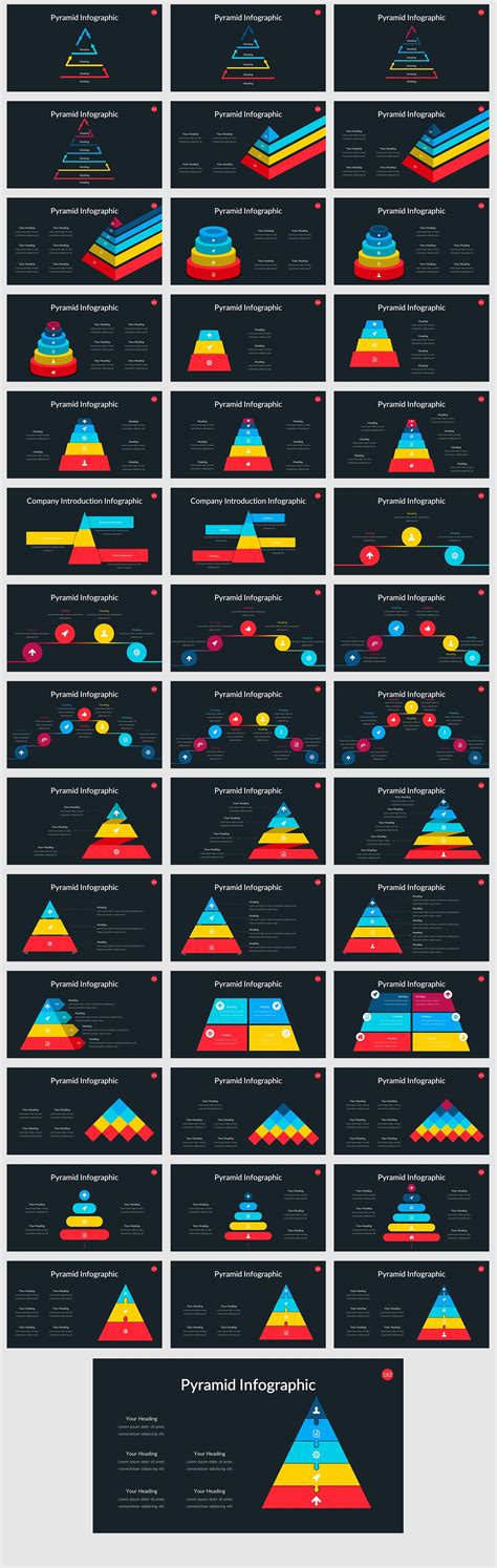 Pyramid Infographic PowerPoint template