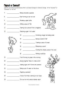 14 Best Images of Elementary Chemical Change Worksheets - Worksheet ...