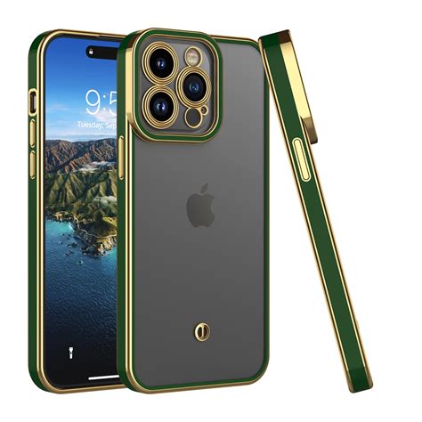 for iPhone 15,15 Pro,15 Plus,15 Pro Max Phone Case, Slim Luxury Gold ...