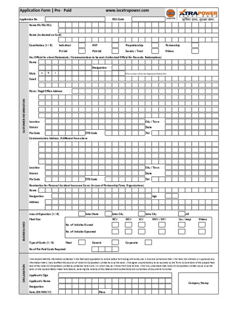 XTRAPOWER Application Form | Download Free PDF | Personal Identification Number | Cheque