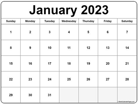 january 2023 calendar free printable calendar - january 2023 monday calendar monday to sunday ...