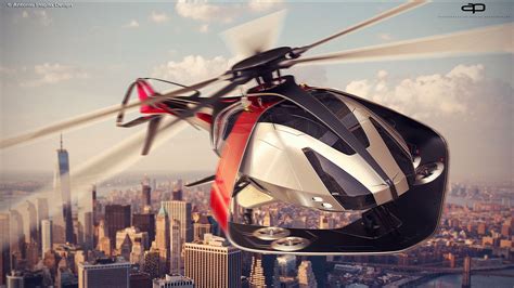 Designer Imagines An Electric Helicopter as Tesla Model H | Tesla model, Helicopter, Tesla