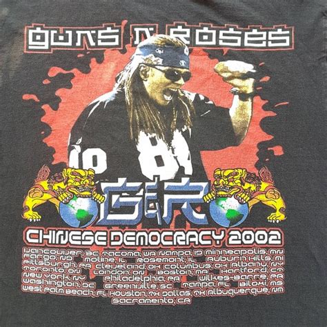 Vintage 2002 Guns N Roses Chinese Democracy World Tou… - Gem