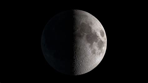 See the moon appear half-lit during its closest first quarter phase | Space