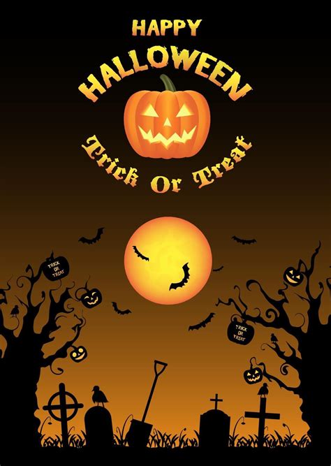 silhouette halloween graveyard background 2317372 Vector Art at Vecteezy