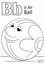 Letter B Is For Ball coloring Page  Free Printable Coloring Pages sketch template