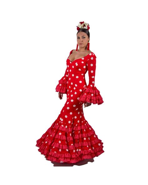 Flamenco dress 2018 size 36 El Rocío, size 36 in red colour